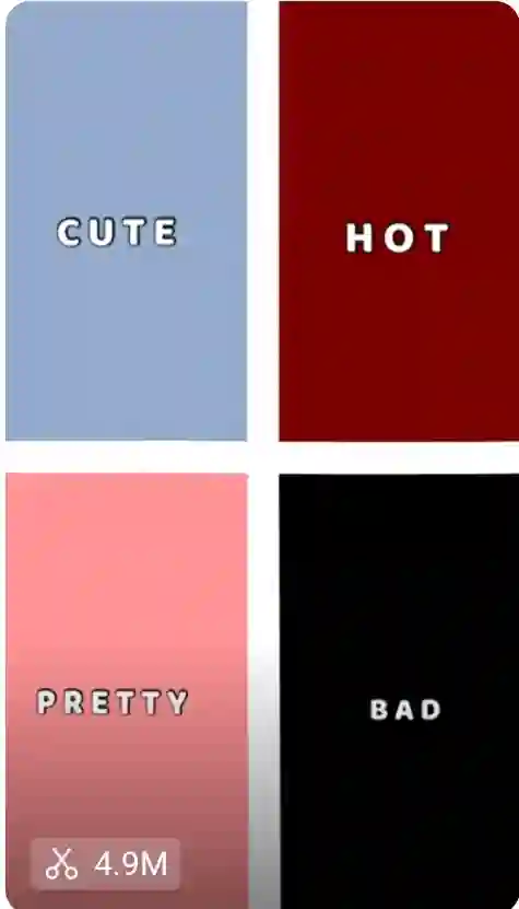 Cute Hot Pretty Bad