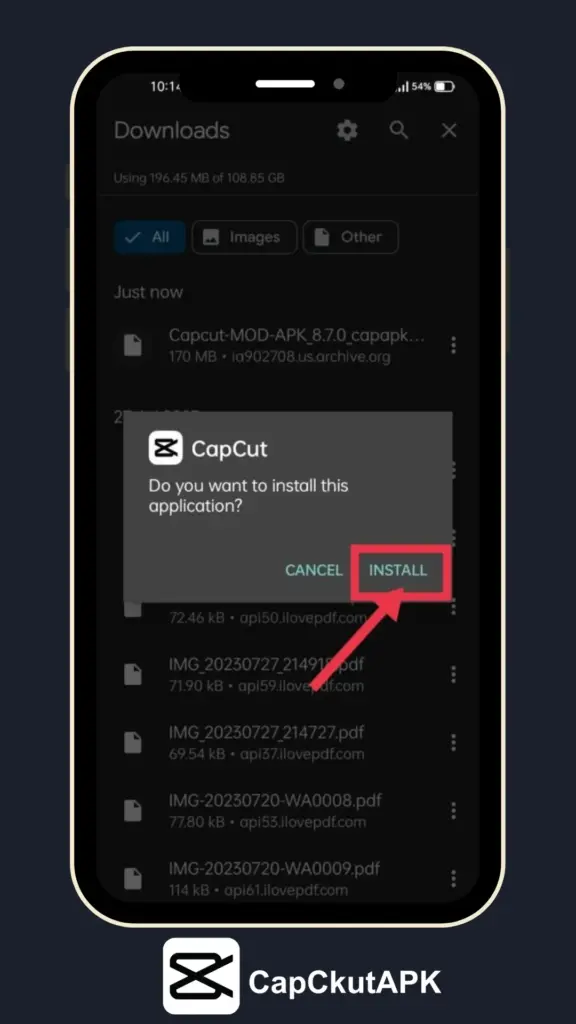 step 3 capcut apk